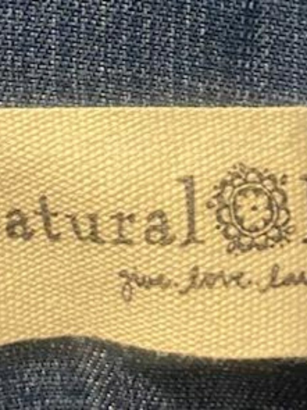 Natural Life Chambray Wide Leg Jumpsuit Size Large Boho Pockets - Picture 9 of 9